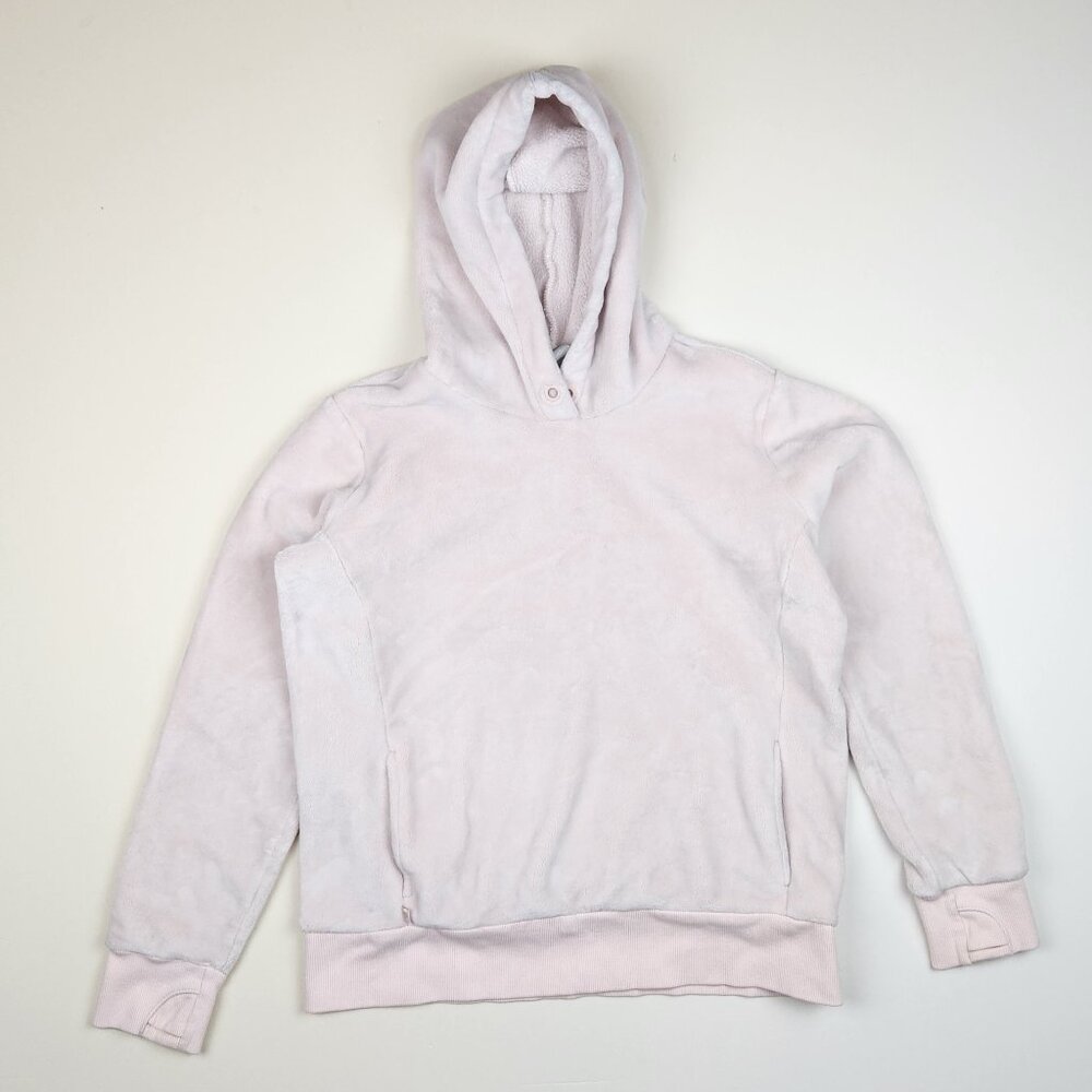 Athleta Girl Pink Soft Fleece Hoodie Sweatshirt XXL/16